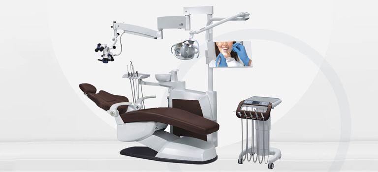 La unidad de tratamiento dental y los accesorios